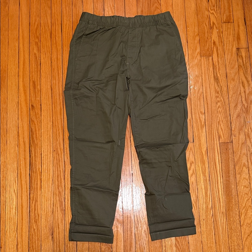 Men's Olive Green Casual Cargo Pants